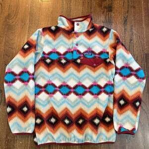 Patagonia Women's Synchilla Snap-T Lightweight Fleece Pullover Timber Twist Azte